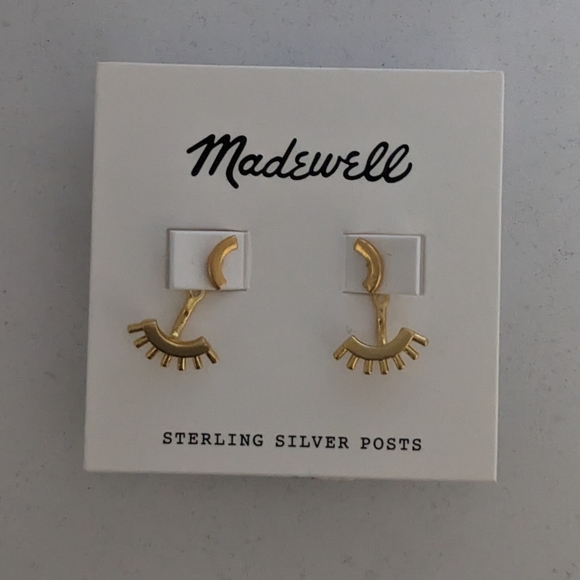 Madewell Front-Back Succulent Earrings Gold - Picture 2 of 4